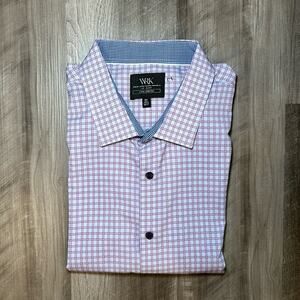 WRK 4-Way Stretch Long Sleeve Button Down - Big 19.5 36/37 (3XL)